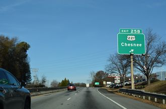 I-585/US 176-S.C. 9 north at US 221 - Spartanburg, SC