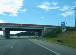 I-585/US 176 west at Valley Falls Rd - Lone Oak, SC