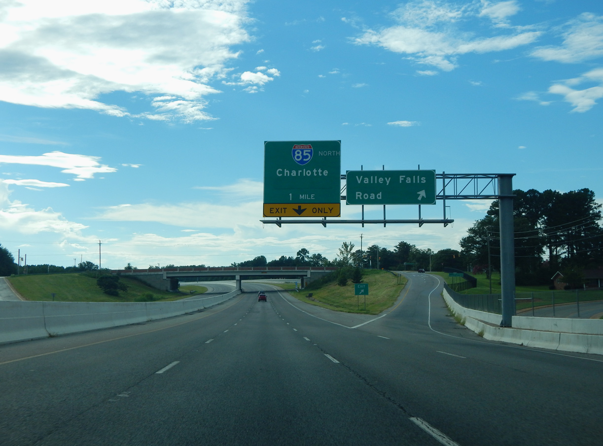 I-585/US 176 west at Valley Falls Rd - Lone Oak, SC