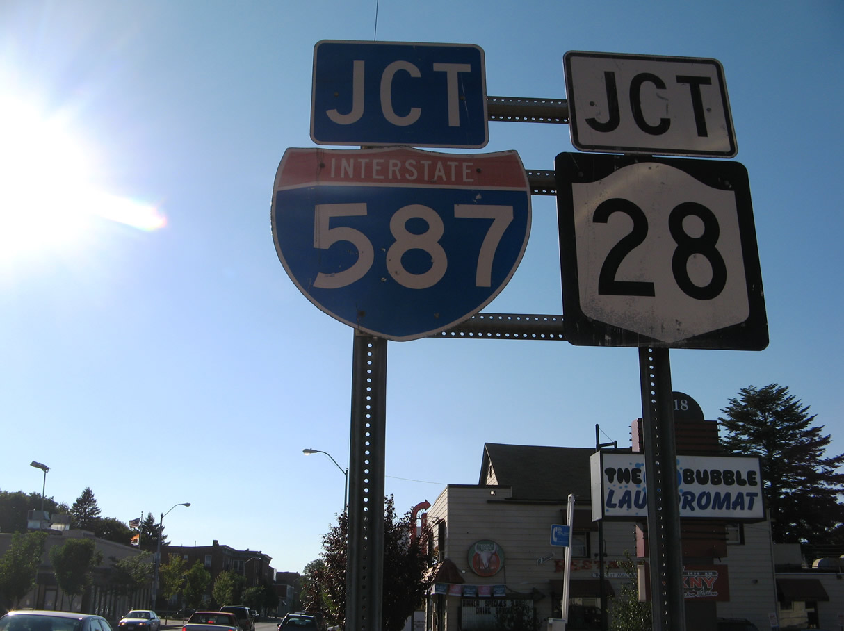 NY 32 north at I-587/NY 28 - 2007