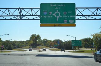 I-87/NY Thruway at I-587/NY 28 and Washington Avenue at Kingston