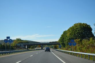 I-587/NY 28 west at I-87/NY Thrwy - Ulster
