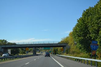I-587/NY 28 west at I-87/NY Thrwy - Ulster