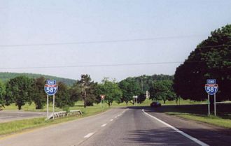 I-587/NY 28 west at I-87/NY Thrwy - 2000