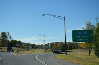 I-587/NY 28 west at I-87/NY Thrwy - Ulster