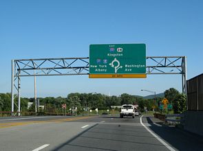 NY 28 east at I-87/587 - Ulster, NY