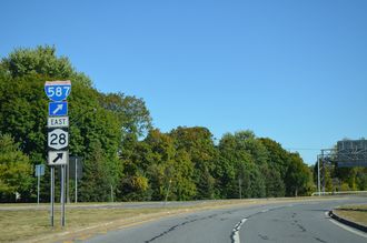 NY 28 east at I-87/587 - Ulster, NY