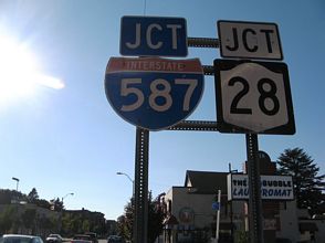 NY 32 north at I-587/NY 28 - 2007