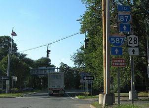 NY 32 north at I-587/NY 28 - 2007