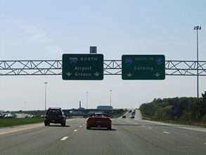 The south end of I-590 at I-390 in 2005.