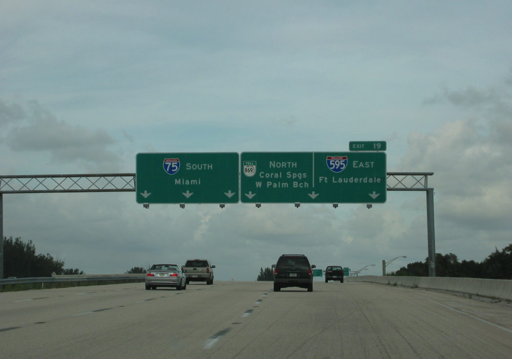 I-75 south at I-595/SR 869 - 2003