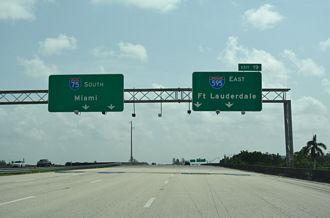 I-75 south at I-595 - Weston, FL