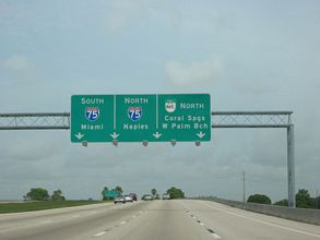 I-595 west at I-75/SR 869 - 2003