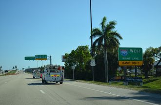 US 1 south at I-595 - Fort Lauderdale, FL