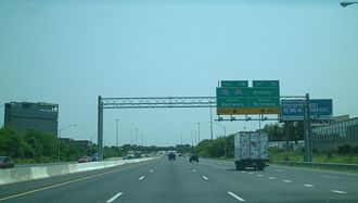 US 50 east at I-95/495/595 - Landover, MD