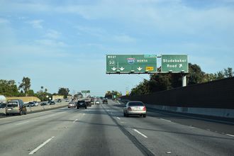 I-405 south at I-605 - Long Beach, CA
