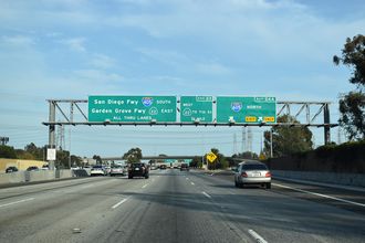 I-405 south at I-605 - Long Beach, CA