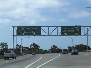 I-605 south at I-405/SR 22 - Los Alamitos, CA