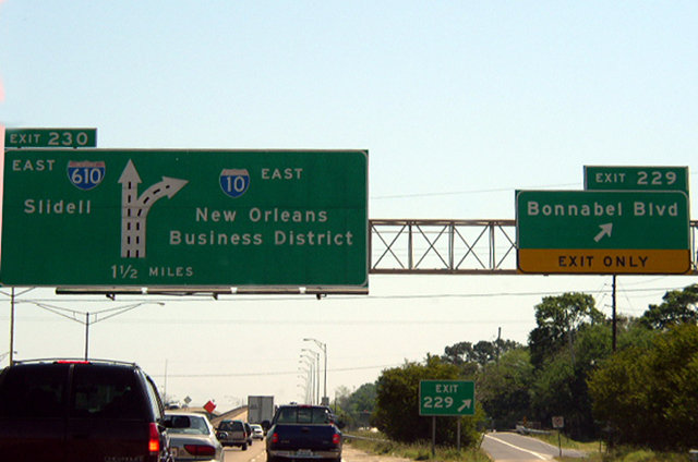 I-10 east at I-610 - New Orleans, LA - 2003