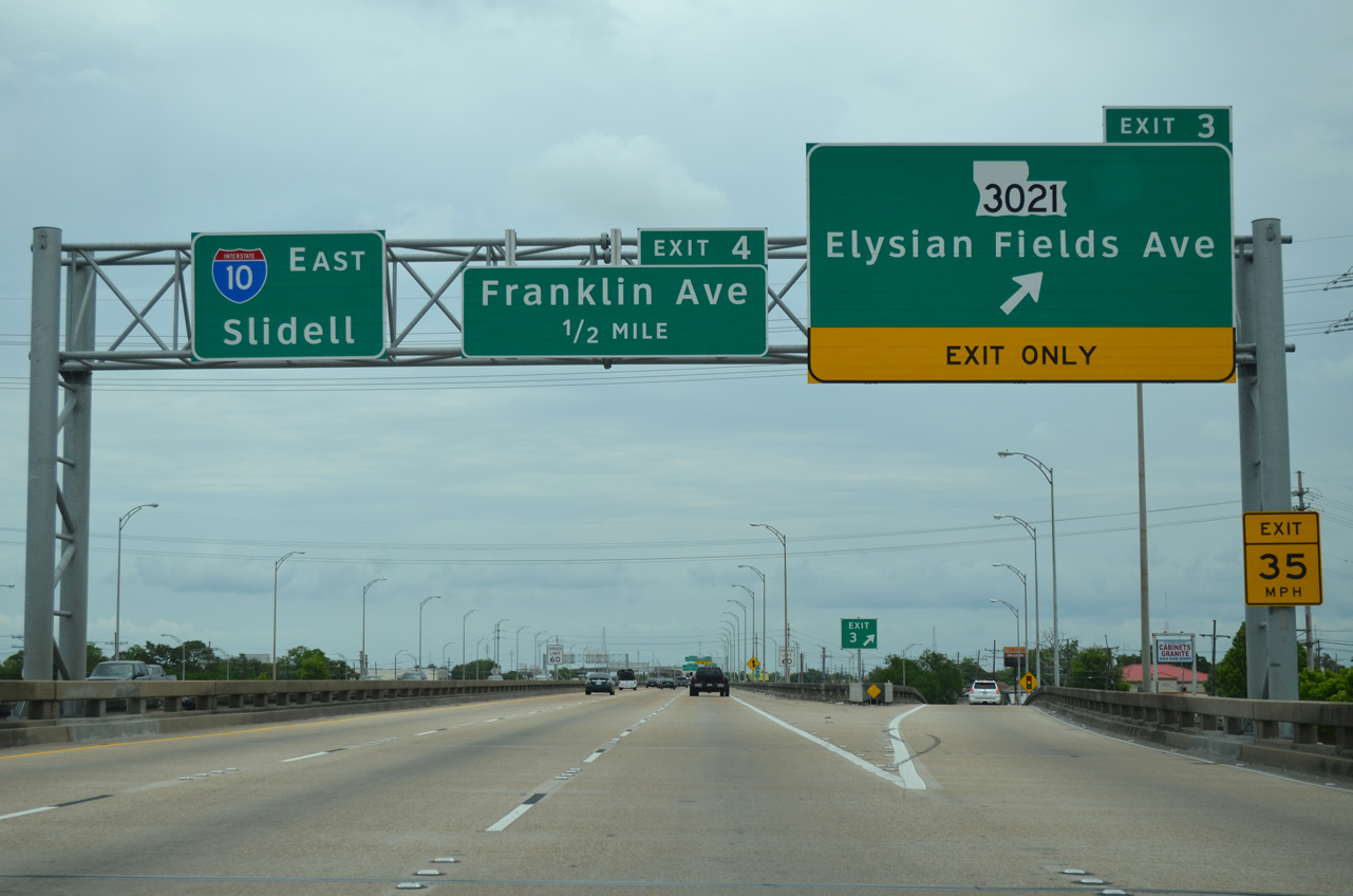 I-610 east at I-10 - New Orleans, LA