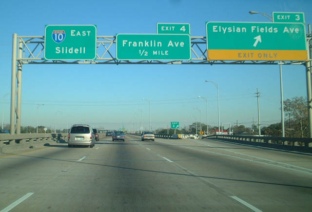 I-610 east at Elysian Fields Av - New Orleans, LA