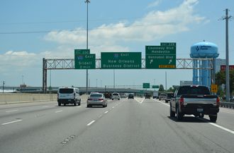 I-10 east at I-610 - Metairie, LA