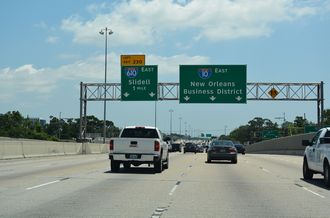 I-10 east at I-610 - Metairie, LA