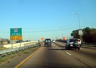I-10 east at I-610 - New Orleans, LA - 2003