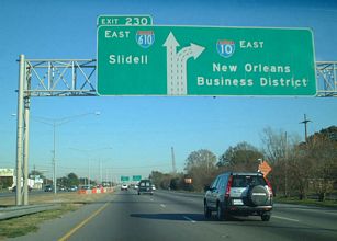 I-10 east at I-610 - New Orleans, LA - 2002