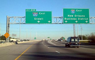 I-10 east at I-610 - New Orleans, LA - 2002
