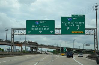 I-10 west at I-610 - New Orleans, LA