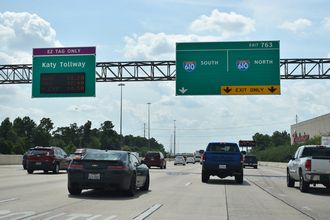 IH 10 West at Interstate 610 on the west side of Houston, Texas