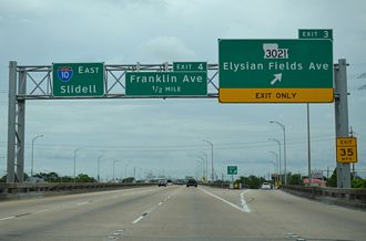 I-610 east at I-10 - New Orleans, LA
