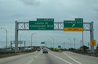 I-610 east at I-10 - New Orleans, LA