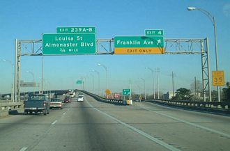 I-610 east at Franklin Av - New Orleans, LA