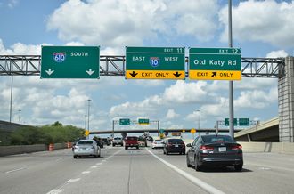 IH 610 south at IH 10/Katy Fwy - Houston, TX