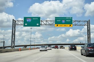IH 610 south at IH 10/Katy Fwy - Houston, TX