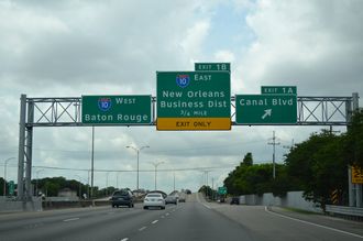 I-610 west at I-10 - New Orleans, LA