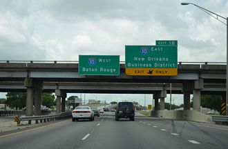 I-610 west at I-10 - New Orleans, LA