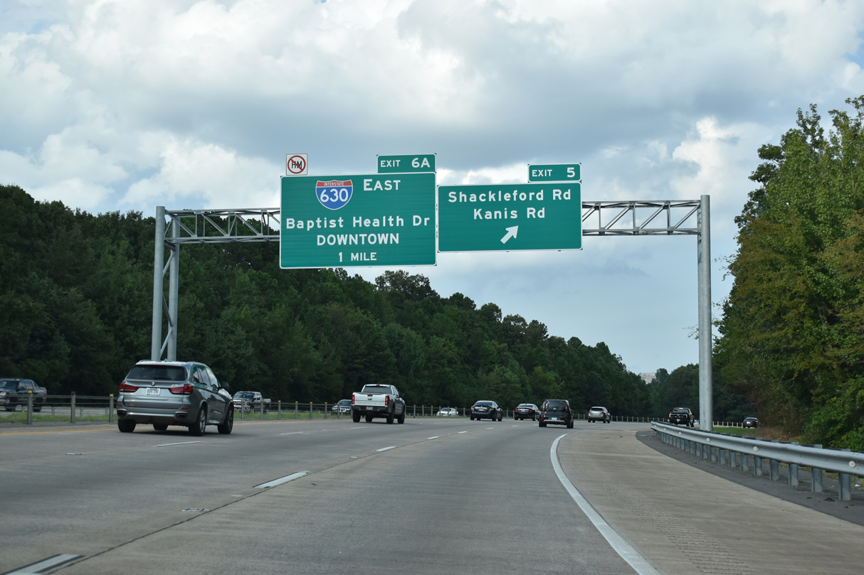 I-430 north at I-630 - Little Rock, AR