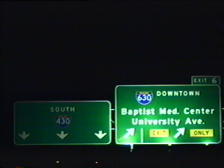 I-430 South at I-630 in 1995