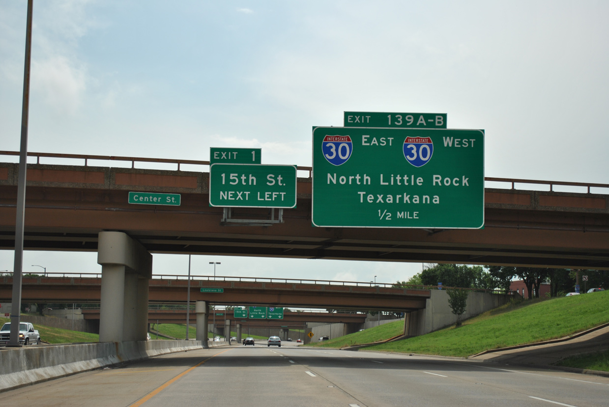I-630 east at I-30 - Little Rock, AR