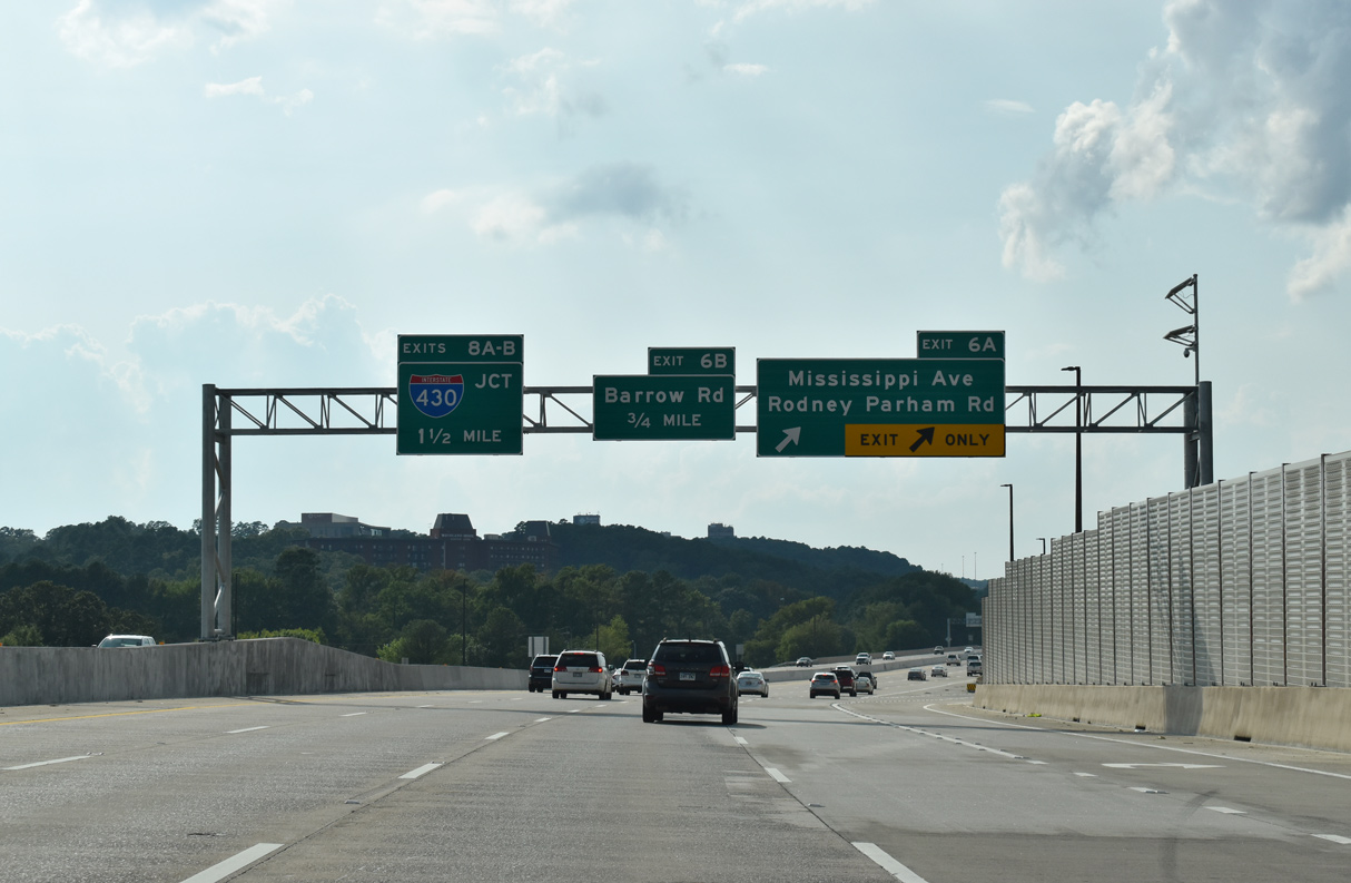 I-630 west at I-430 - Little Rock, AR