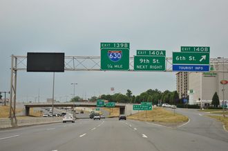 I-30 west at I-630 - Little Rock, AR