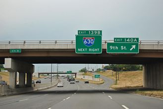 I-30 west at I-630 - Little Rock, AR