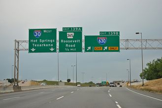 I-30 west at I-630 - Little Rock, AR