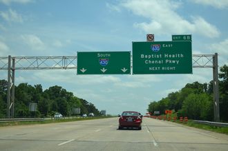 I-430 south at I-630 - 2014