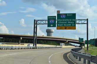 I-430 south at I-630 - Little Rock, AR