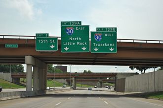 I-630 east at I-30 - Little Rock, AR