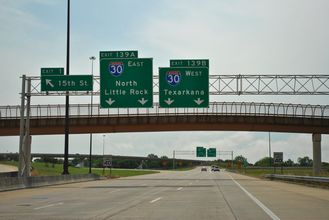 I-630 east at I-30 - Little Rock, AR
